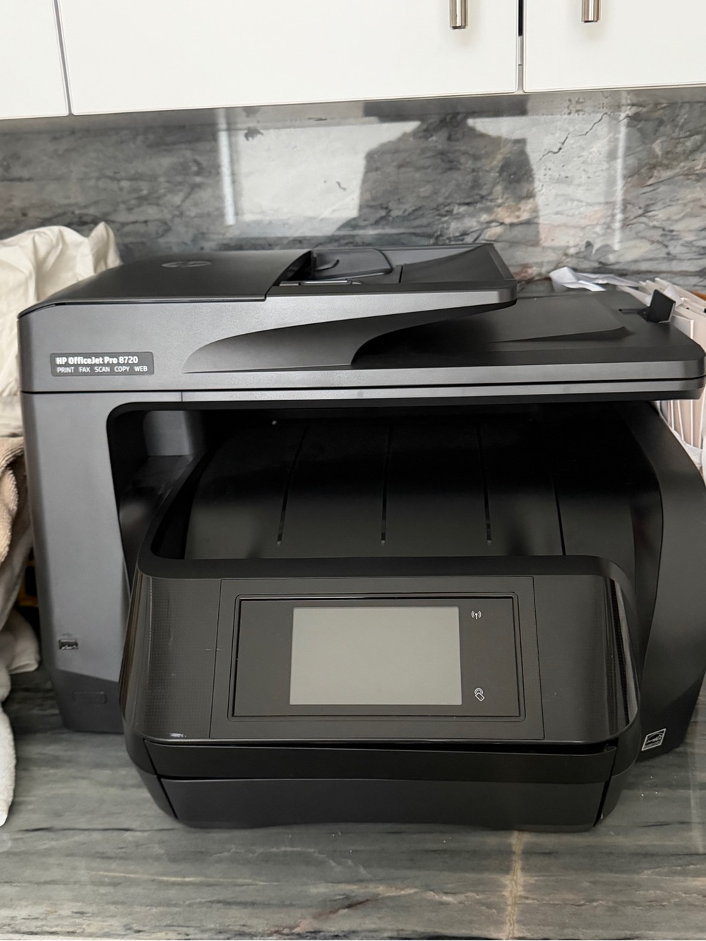 HP OfficeJet Pro 8720 Multifunction Printer - Black and Gray